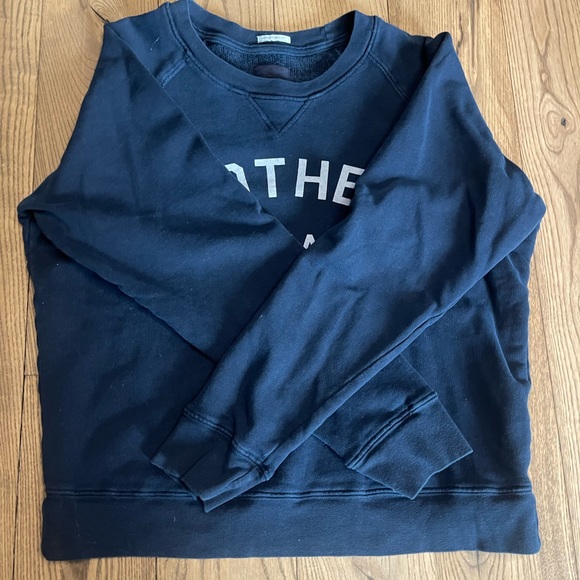 MOTHER Crewneck Demin the Drop Sweatshirt - Picture 7 of 12